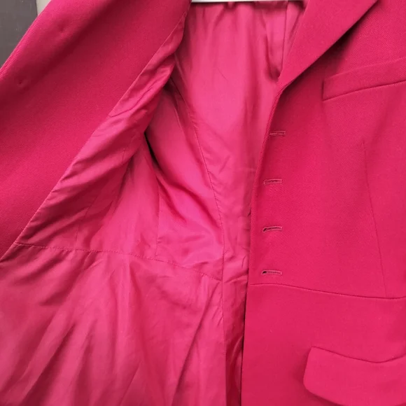 Ralph Lauren Collection Purple Label Red Single Breasted Equestrian Blazer